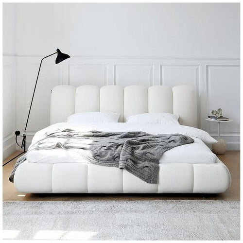 Wooden Twist Tactic Modernize Boucle Upholstery Bed for Luxury Bedroom Contemporary, Stylish, and Elegant - WoodenTwist