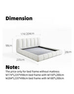 Bloomart Tactic Modernize Boucle Upholstery Bed for Luxury Bedroom Contemporary, Stylish, and Elegant