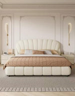 Wooden Twist Grandeur Modernize Boucle Upholstery Bed for Luxury Bedroom - WoodenTwist