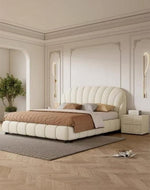 Wooden Twist Grandeur Modernize Boucle Upholstery Bed for Luxury Bedroom - WoodenTwist