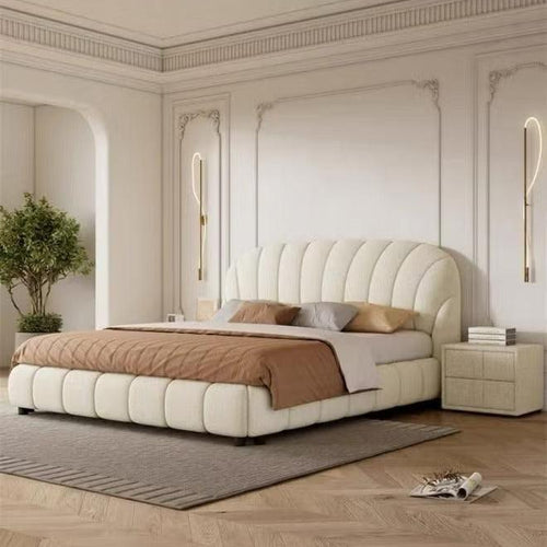 Bloomart Grandeur Modernize Boucle Upholstery Bed for Luxury Bedroom