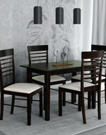 Solid Wood Dinning Table Set (4 Seater) - WoodenTwist