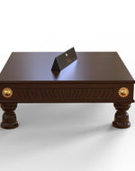 Bloomart Handmade Beautiful Design Chowki ( Teak Wood )
