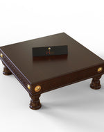 Bloomart Handmade Beautiful Design Chowki ( Teak Wood )