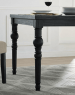 Shaggy Button Tufted Molfino Upholstery Teak Wood Dining Table Set Mid-Century Modern For Luxury Dining Room