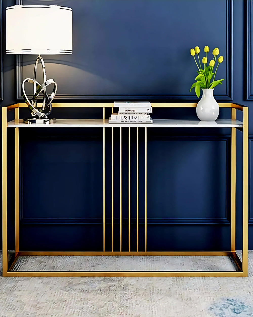 Wooden Twist Console Table
