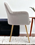 Wooden Twist Bonzer Velvet Fabric Modern Cafe Dining Chair with Metal Legs Stylish Seating for Kitchen and Dining Room