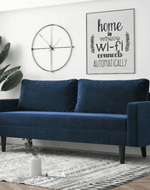 Bloomart Allay Designer Handmade Velvet Fabric Solid Wood Soft & Comfortable Sofa Set