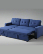 L-Shape Sectional Sleeper Sofa Cum Bed 5 Seater