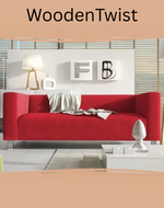 Bloomart Snazzy Style Teak Wood 3 Seater Modern Sofa