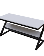 Bloomart Z-Shaped Executive Study Desk Table laminated Top