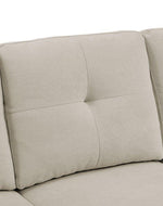 Bloomart Valeur Solid Wood Right Hand Facing Sparkle Fabric 5 Seater Corner L-Shaped Sectional Sofa Modern Living Room