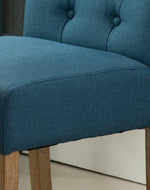Wooden Twist Button Tufted Parsons Teak Wood Dining Chair (Set of 2)