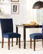Trendy Accent Dining Chair in Velvet (Set of 2) - WoodenTwist