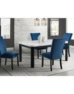 Wooden Twist Lacquer Upholstered Teak Wood Dining Chair ( Set of 2 )