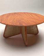 Bloomart Eensy Rattan Round Coffee Table in Teak Wood Stylish Centerpiece for Modern Living Room