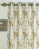 Fabrahome Light Filtering 4.5 Ft Holland Fabric Window Curtain ( Mustard ) - Bloomart