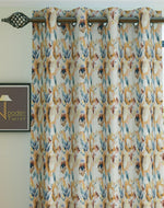 Fabrahome Light Filtering 4.5 Ft Holland Fabric Window Curtain ( Beige ) - Bloomart