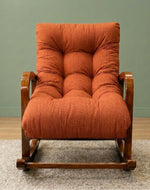 Wooden Bloomart Rocking Chair with Cushioned Seat | Modern Living Room Accent Chair Product Description: