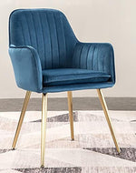 Wooden Twist Bonzer Velvet Fabric Modern Cafe Dining Chair with Metal Legs Stylish Seating for Kitchen and Dining Room