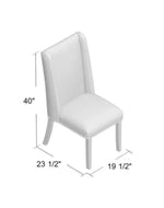 Wooden Backrest Comfort Cushioned Dinning Chair (Walnut Finish)