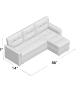 Altin Premium Sofa Cum Bed & Chaise Lounge