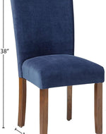 Trendy Accent Dining Chair in Velvet (Set of 2)