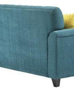 Contemporary Style Sofa Set In Blue Color