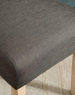 Wooden Twist Button Tufted Parsons Teak Wood Dining Chair (Set of 2)
