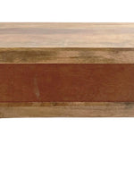Bloomart Breeze Carved Mango Wood Coffee Table Rustic Living Room Centerpiece