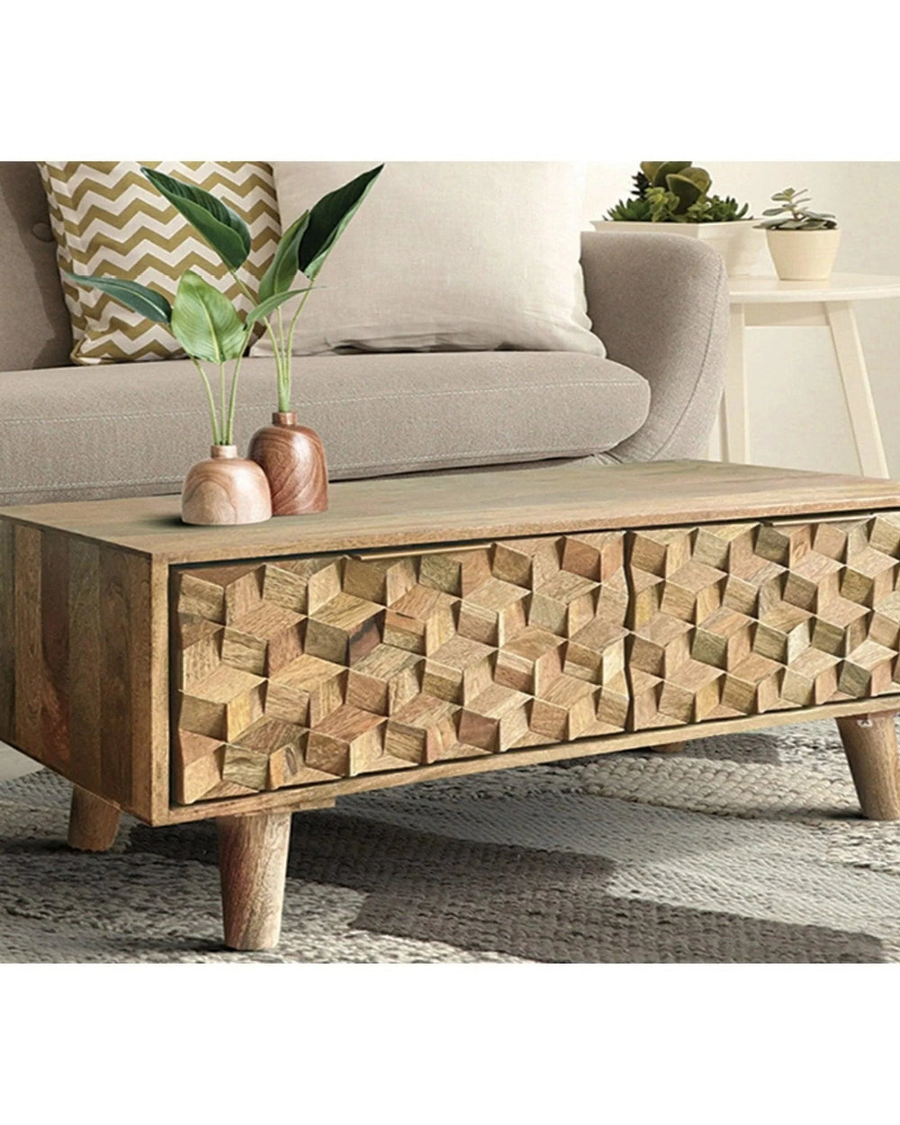 Wooden coffee table