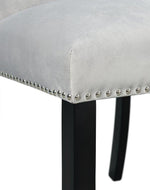 Wooden Twist Lacquer Upholstered Teak Wood Dining Chair ( Set of 2 )