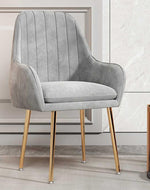 Wooden Twist Bonzer Velvet Fabric Modern Cafe Dining Chair with Metal Legs Stylish Seating for Kitchen and Dining Room