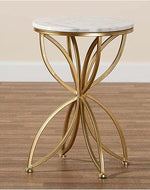 Golden Flower Sofa Side Table.