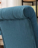 Wooden Twist Button Tufted Parsons Teak Wood Dining Chair (Set of 2)