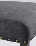 Wooden Twist Nailhead Trim Teak Wood Wooden Dining Chairs ( Set of 2 )