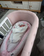 Bloomart Wooden Handmade Baby Cot Sleepy Curves Cradle (Beige)