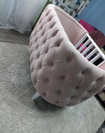 Bloomart Wooden Handmade Baby Cot Sleepy Curves Cradle (Beige)