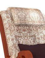 Mecedora Rocking Chair With Textured Suede Fabric
