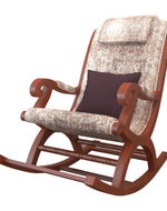 Mecedora Rocking Chair With Textured Suede Fabric