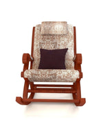 Mecedora Rocking Chair With Textured Suede Fabric