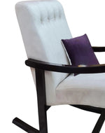 Risco Rocking Chair With Button Tufted Back (Beige)