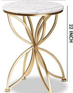 Golden Flower Sofa Side Table.