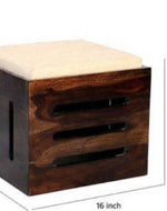 Solid Wood Coffee Table Set With 4 Stool