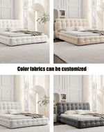 Bloomart Elegance Modernize Boucle Upholstery Bed for Luxury Bedroom Contemporary, Stylish, and Elegant