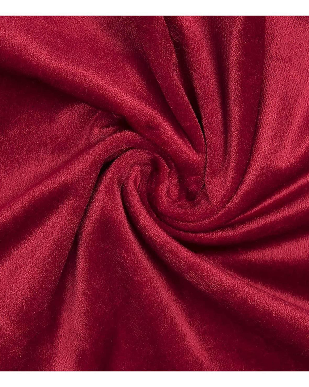 Velours Printed Velvet Fabric - Maroon Velvet