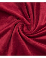 Velours Printed Velvet Fabric - Maroon Velvet