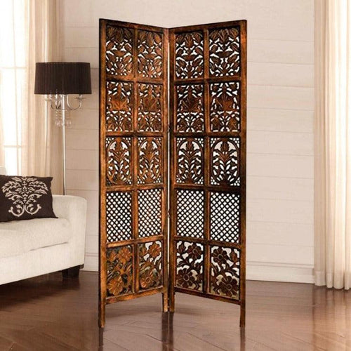 Solid Wood Room Divider (2 Panels) - Bloomart