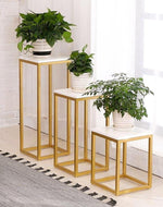 Square Marble top Pot Stand. - Bloomart