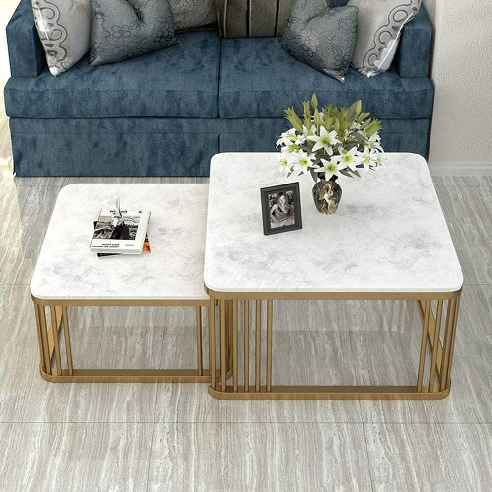 Square Center Nesting Tables Set. - Bloomart